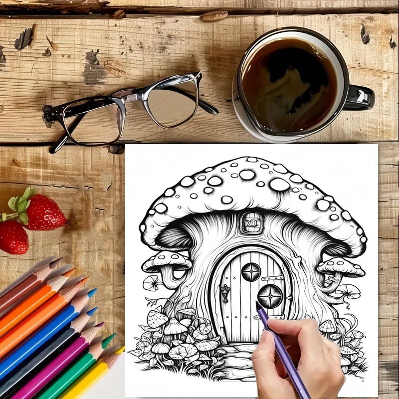 Coloring Book Fairy Door for A - Event Supplies reseña y precio