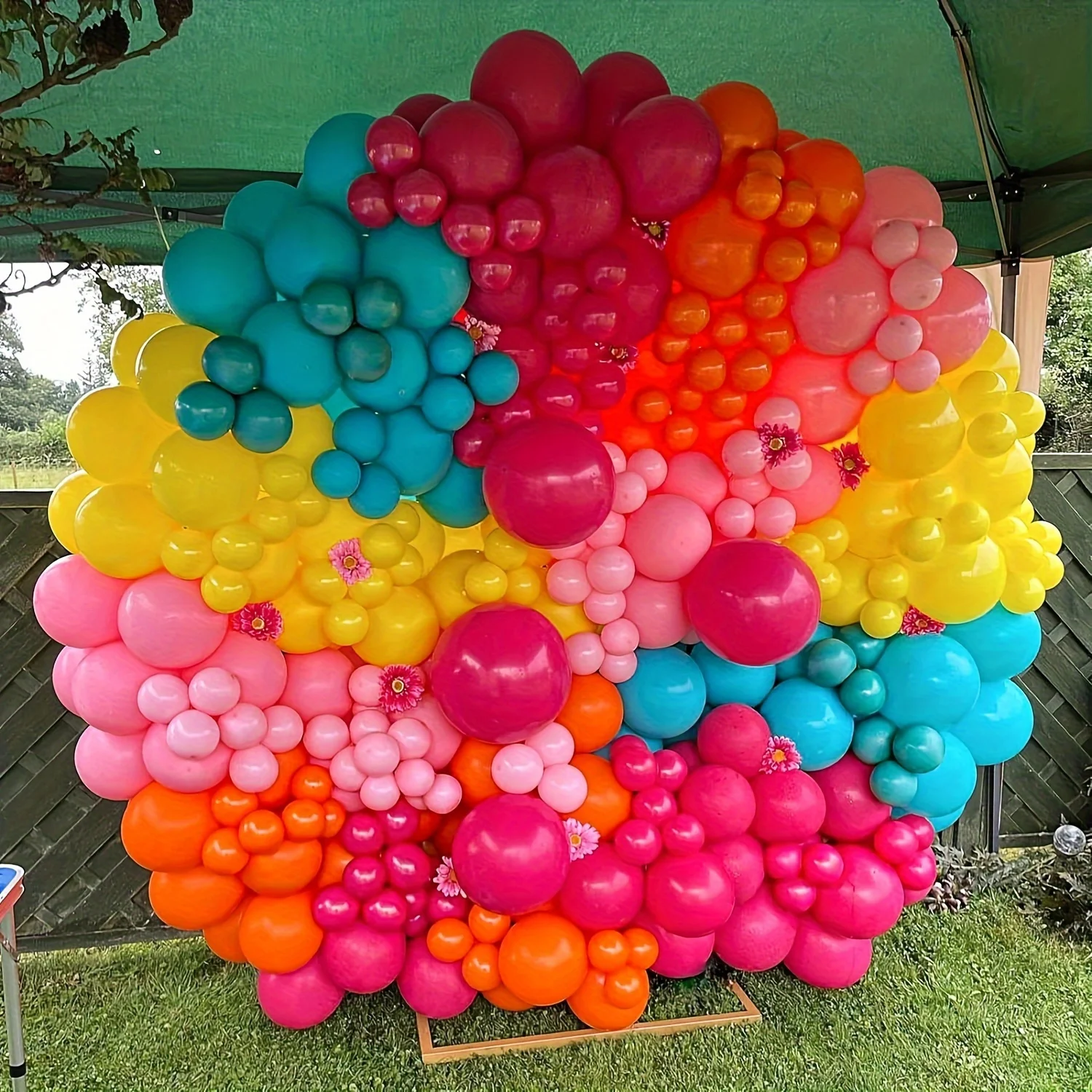 130pcs Pink Yellow Orange Ball - Balloon Arch Kit reseña y precio