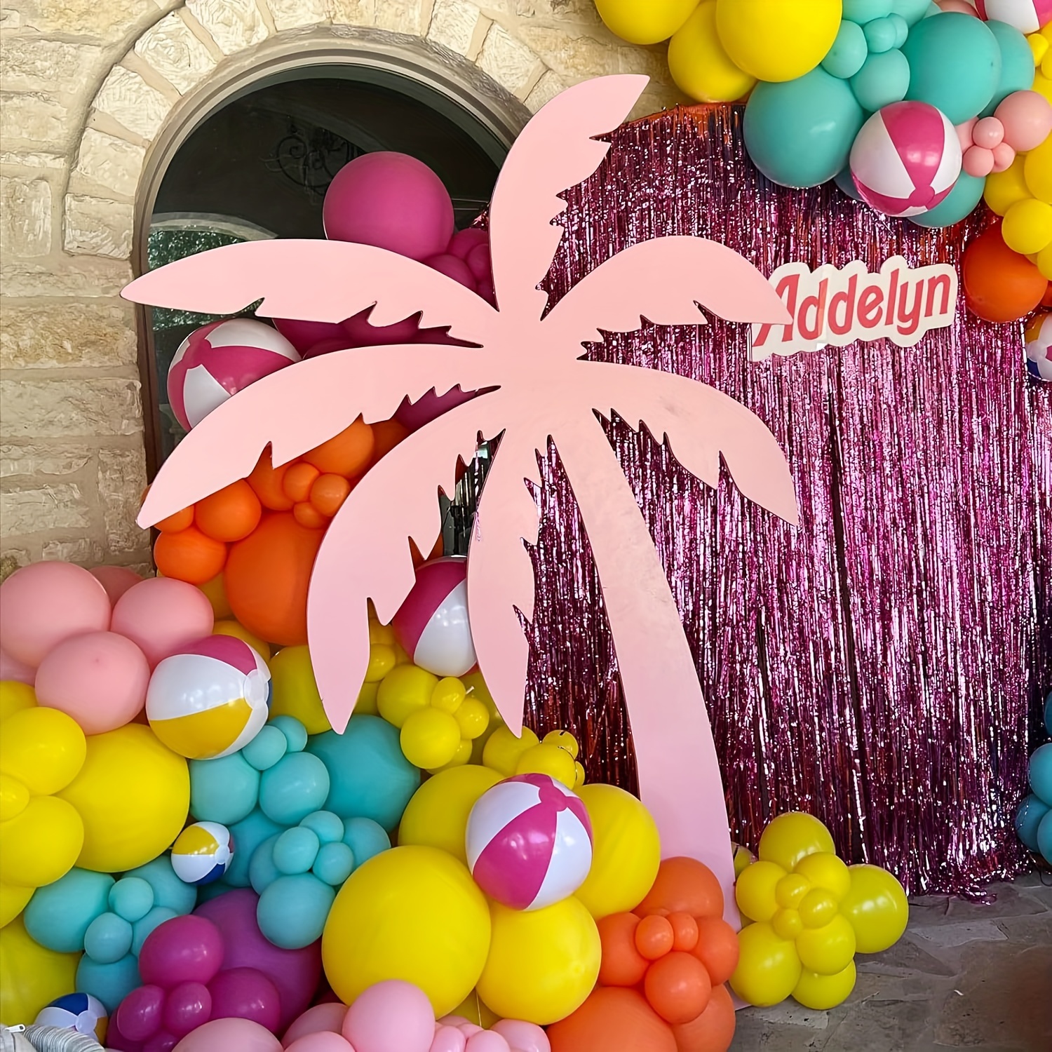 130pcs Pink Yellow Orange Ball - Balloon Arch Kit reseña y precio