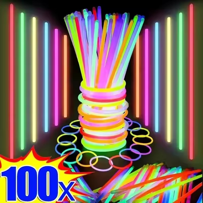 50/100Pcs Fluorescence Sticks  - Cotton Candy Cone reseña y precio