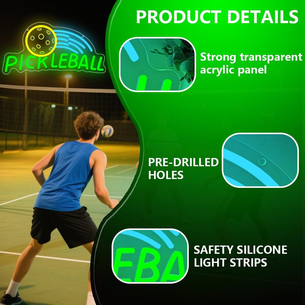 Pickleball Neon Sign USB Dimma - Neon Sign Party reseña y precio