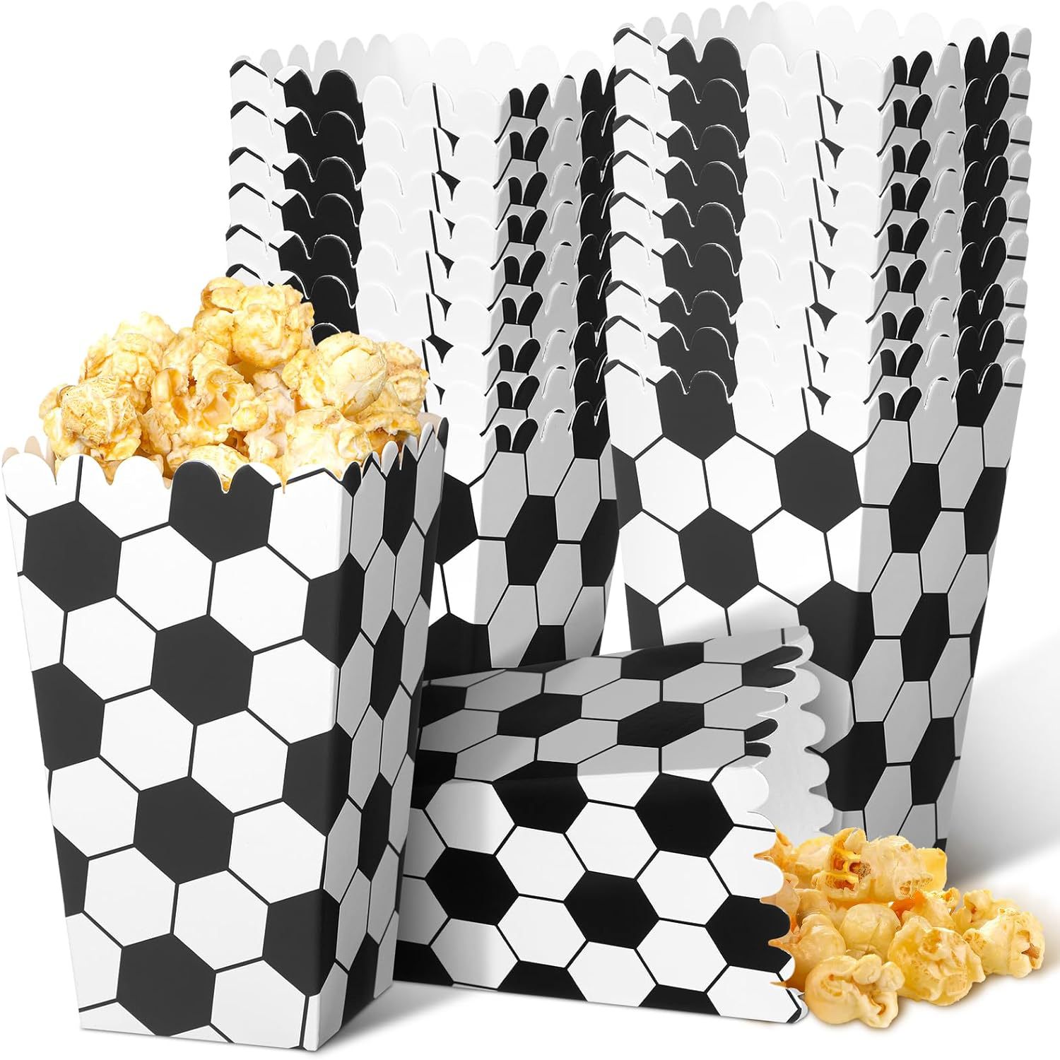 6/18Pcs  Football Popcorn Boxe - Event Party Box reseña y precio