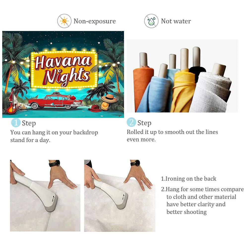 Havana Nights Backdrop Birthda - Dessert Table Backdrop reseña y precio