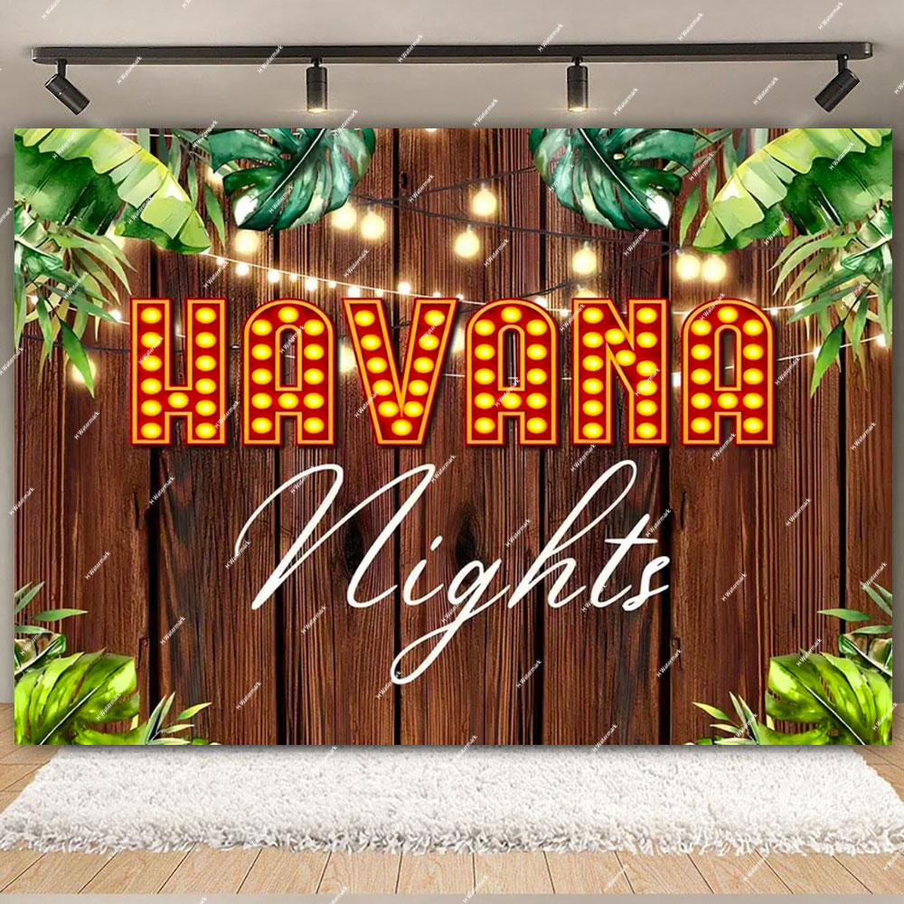 Havana Nights Backdrop Birthda - Dessert Table Backdrop reseña y precio