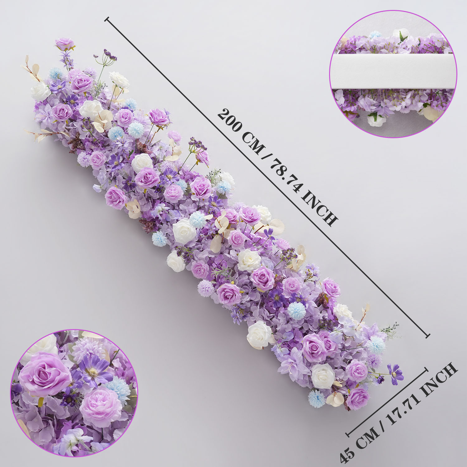 Uflower Purple Artificial Flow - Flower Wall Panel reseña y precio