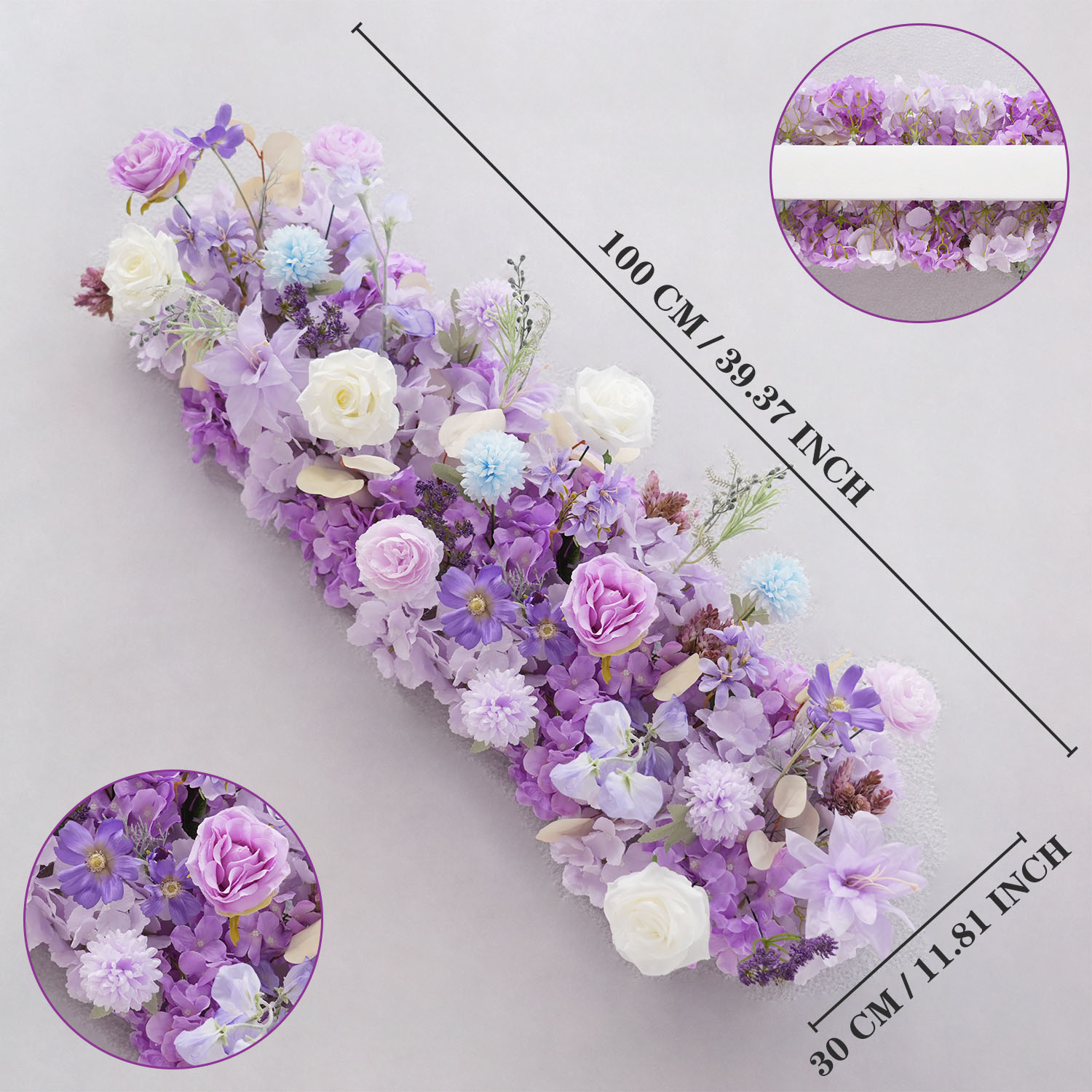 Uflower Purple Artificial Flow - Flower Wall Panel reseña y precio