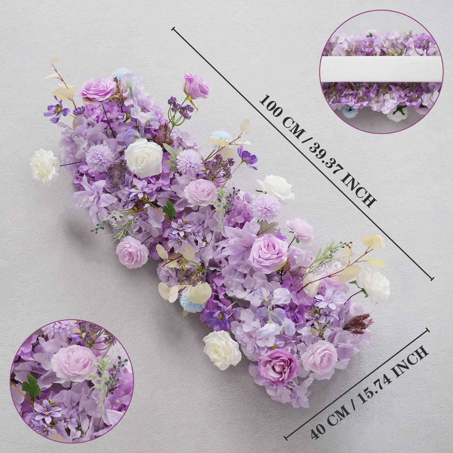Uflower Purple Artificial Flow - Flower Wall Panel reseña y precio