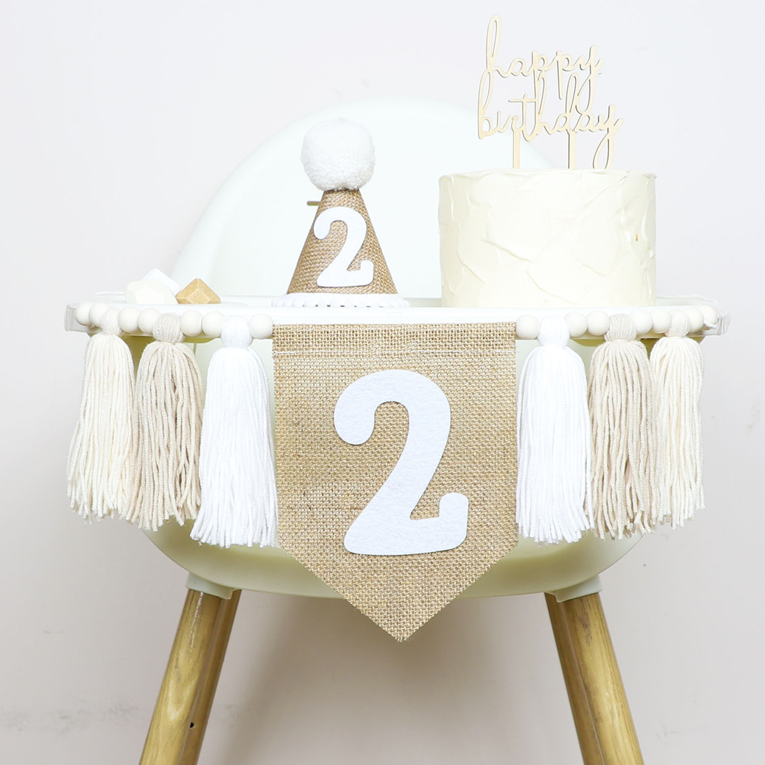 Birthday High Chair Banner Han - Party Hat Cone reseña y precio