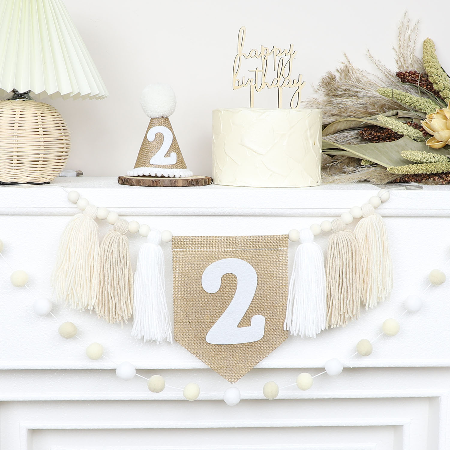 Birthday High Chair Banner Han - Party Hat Cone reseña y precio