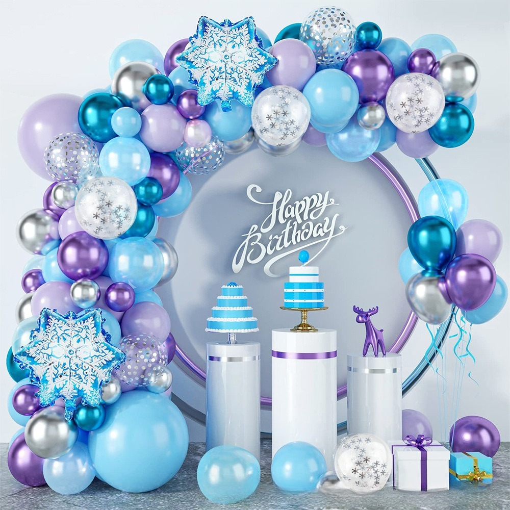 Winter Wonderland Snowflake Ba - Balloon Arch Kit reseña y precio