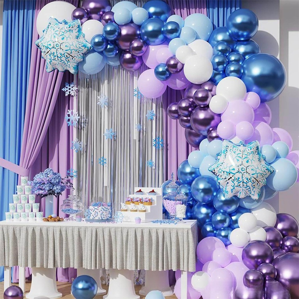 Winter Wonderland Snowflake Ba - Balloon Arch Kit reseña y precio