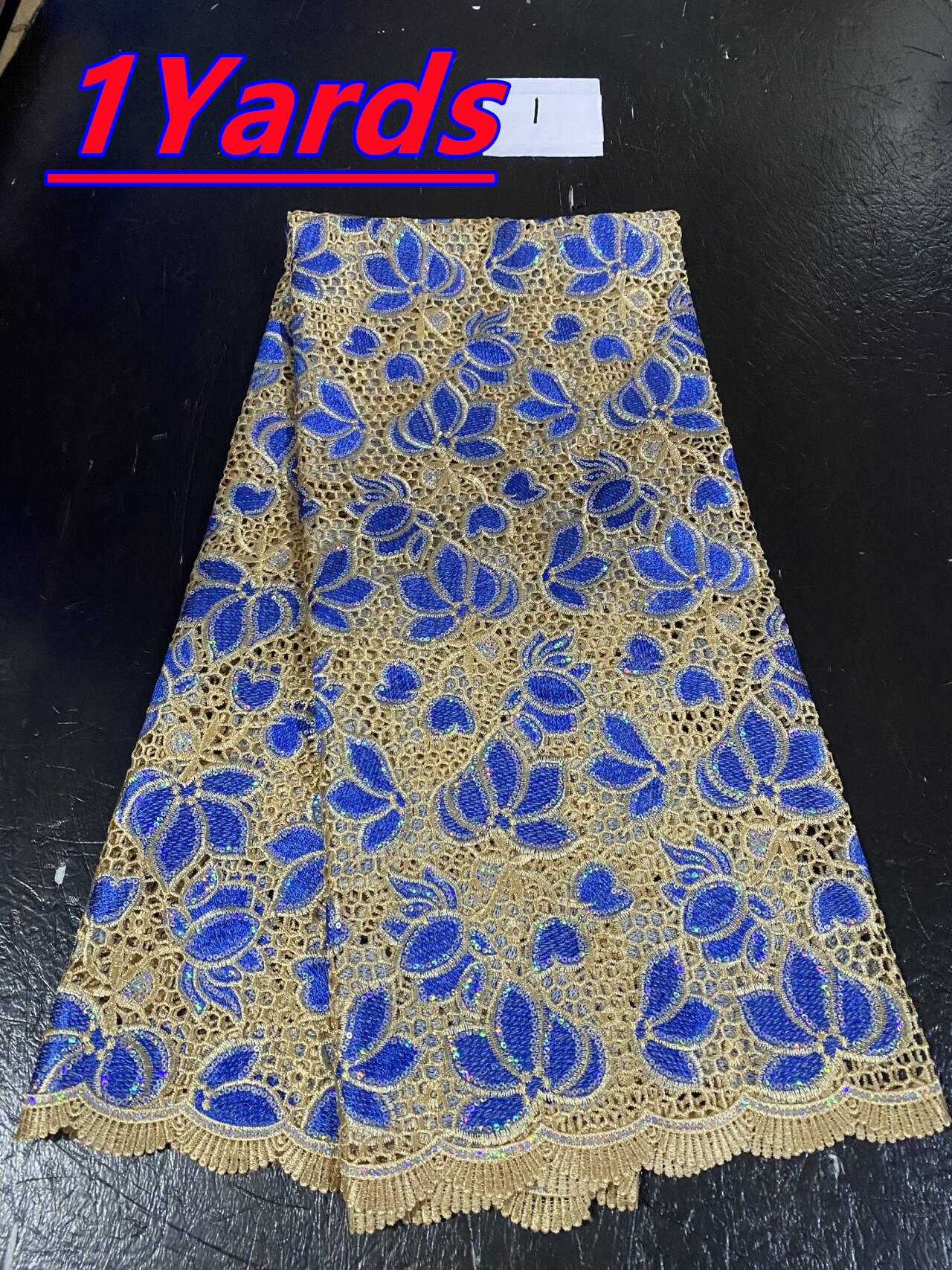 African Sequins Lace Fabrics F - Glitter Tablecloth reseña y precio