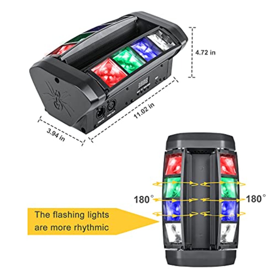 RGBW Moving Head DJ Light LED  - Event Party Dj reseña y precio