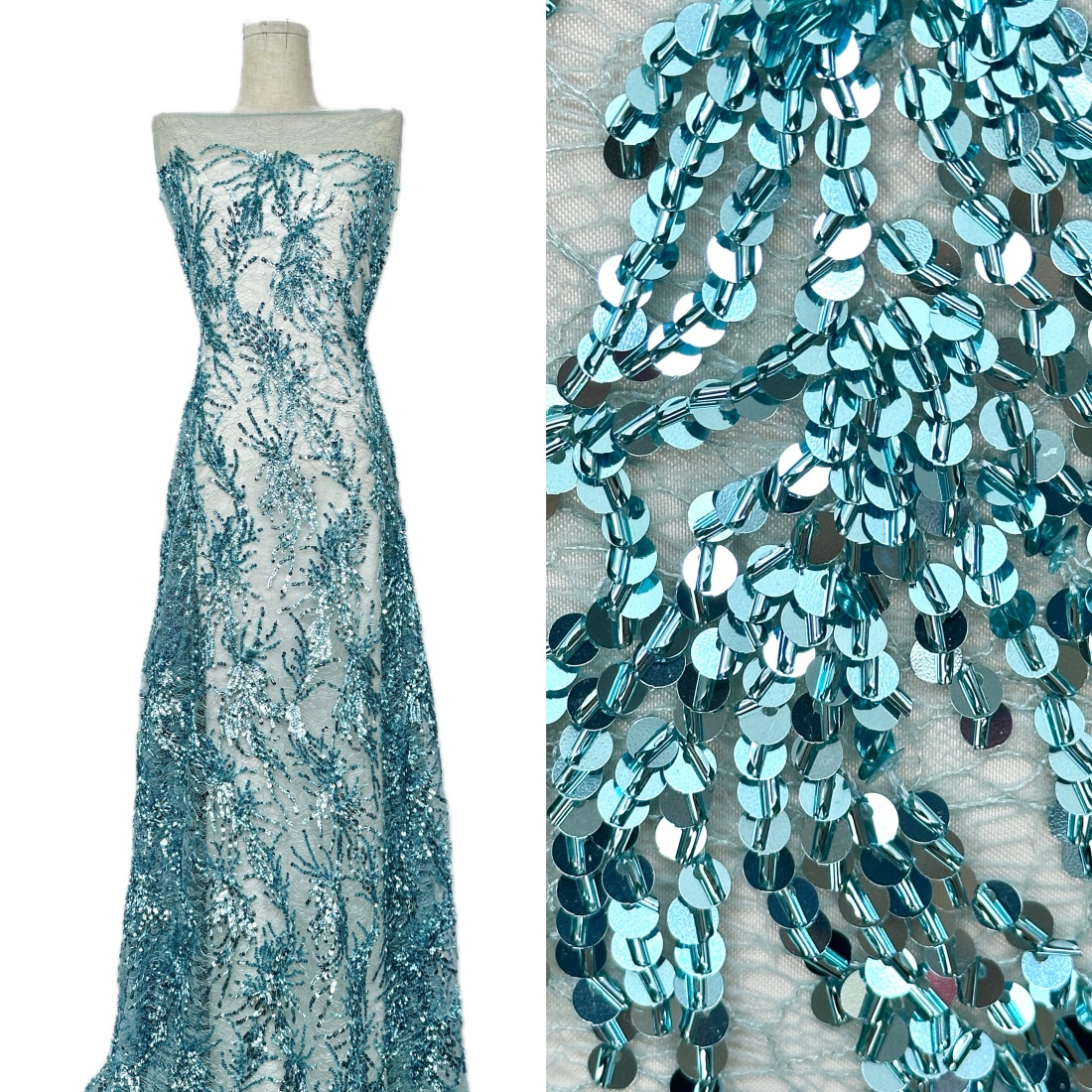 5 Yards African Net Lace Fabri - Glitter Tablecloth reseña y precio
