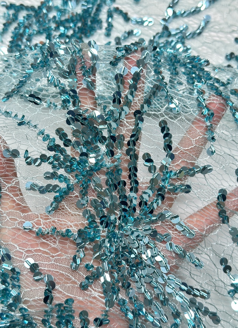 5 Yards African Net Lace Fabri - Glitter Tablecloth reseña y precio