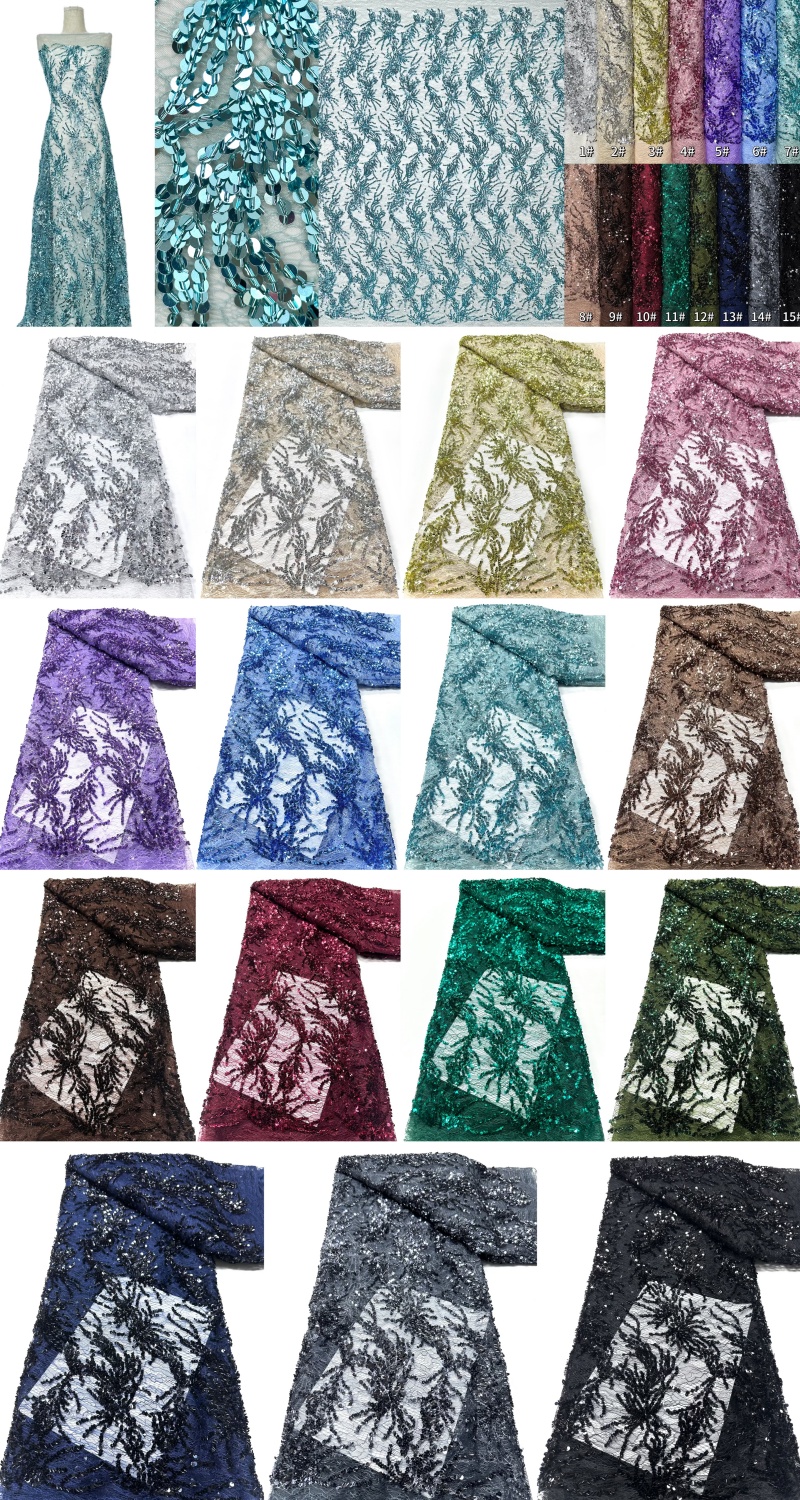 5 Yards African Net Lace Fabri - Glitter Tablecloth reseña y precio