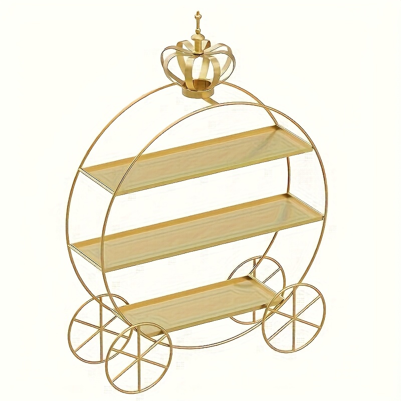 3-Tier Golden Crown Cake Stand - Cupcake Stand Tier reseña y precio