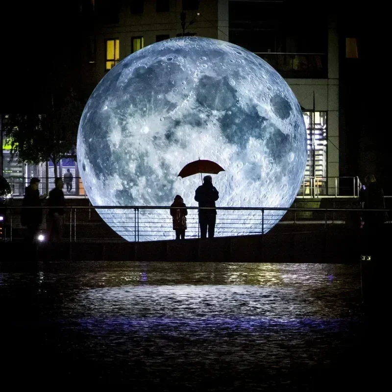 Giant Inflatable Blue Moon Bal - Led Balloon Light reseña y precio