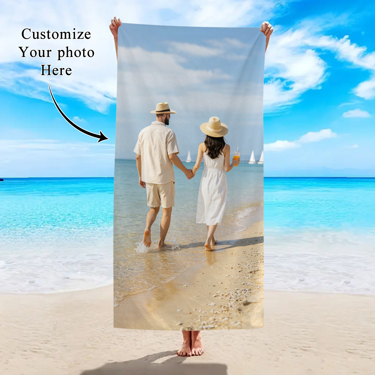 1pc Customized beach towels fo - Event Party reseña y precio