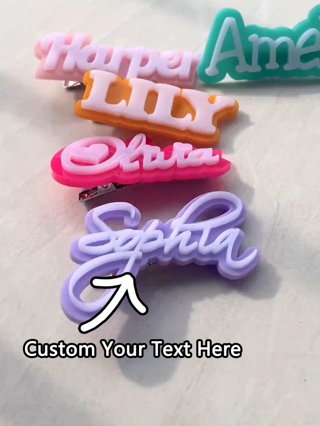 Custom Name Hair Clip - Name B - Event Party reseña y precio