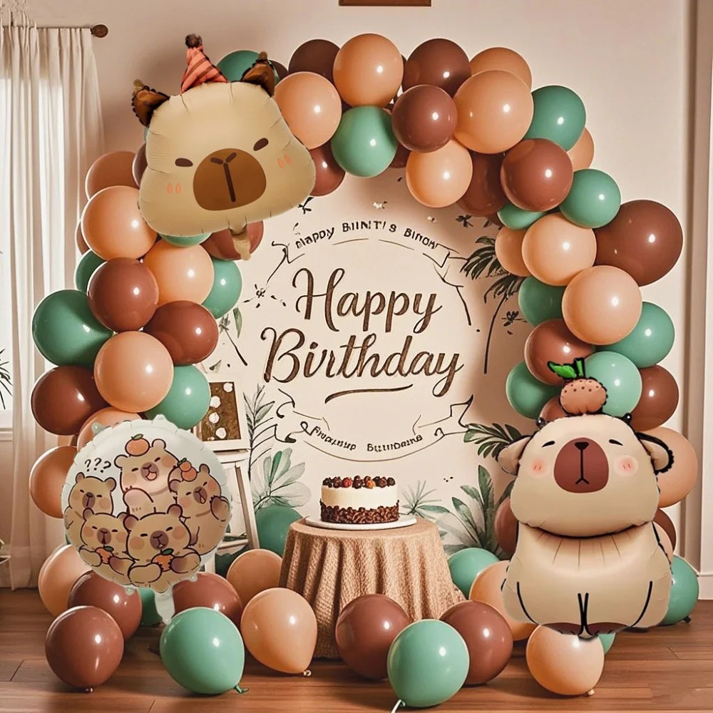 126pcs Cartoon Capybara Wreath - Balloon Arch Kit reseña y precio
