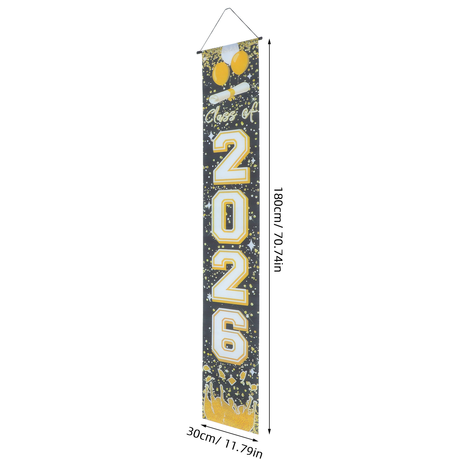 1Pair Graduation Door Couplets - Party Banner Gold reseña y precio