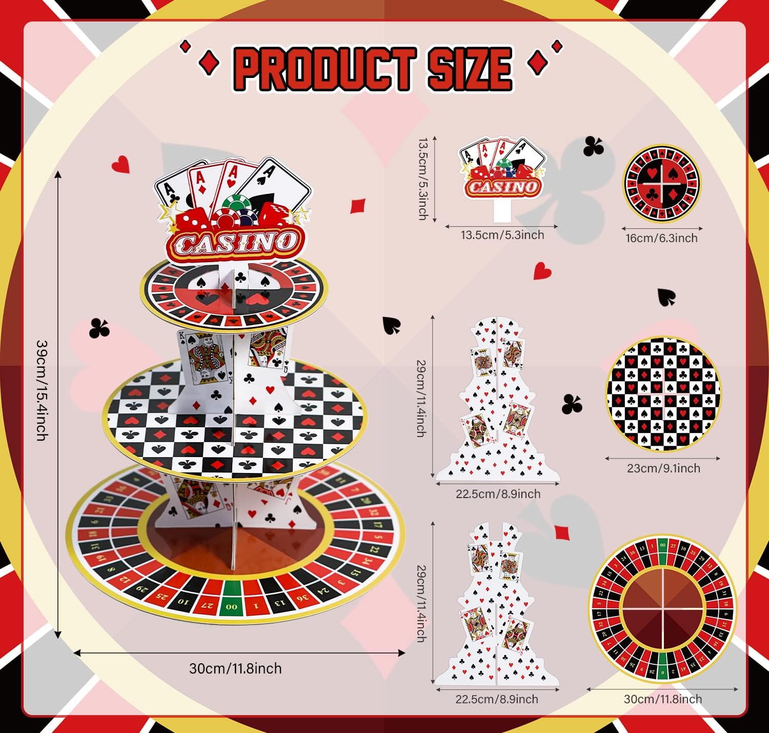 Casino Cupcake Stand 3 Tier fo - Cupcake Stand Tier reseña y precio