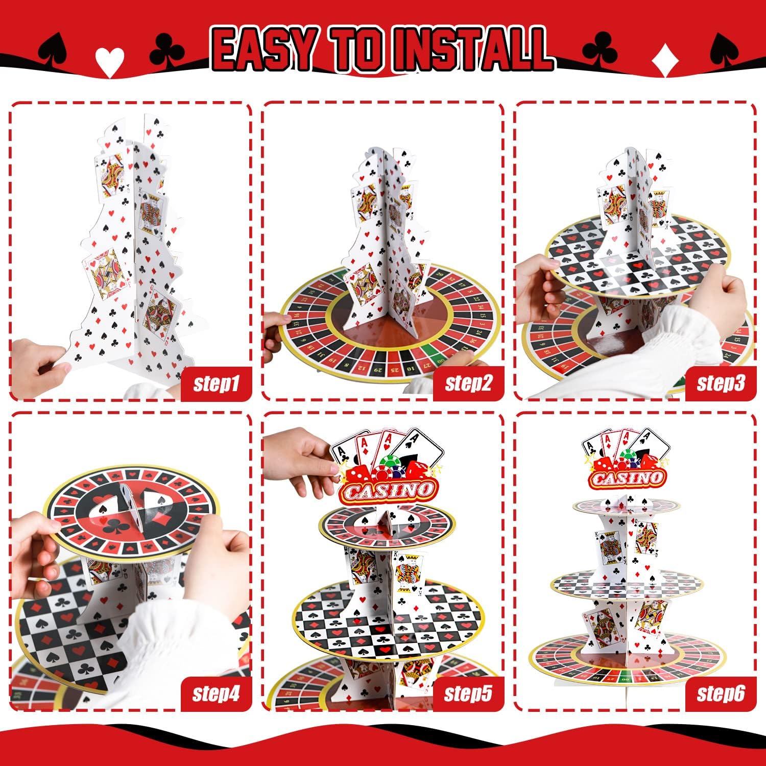 Casino Cupcake Stand 3 Tier fo - Cupcake Stand Tier reseña y precio