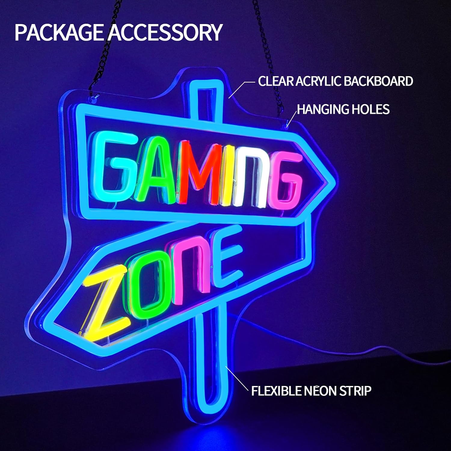 Gaming Zone Neon Sign USB LED  - Neon Sign Party reseña y precio