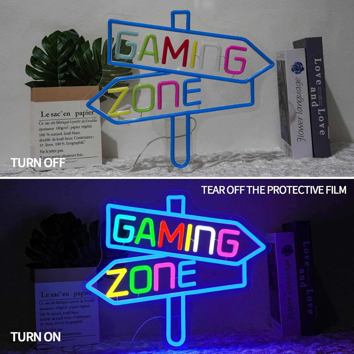 Gaming Zone Neon Sign USB LED  - Neon Sign Party reseña y precio