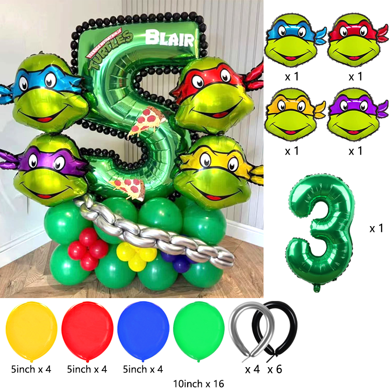 Ninja Turtles Themed Balloon A - Balloon Arch Kit reseña y precio