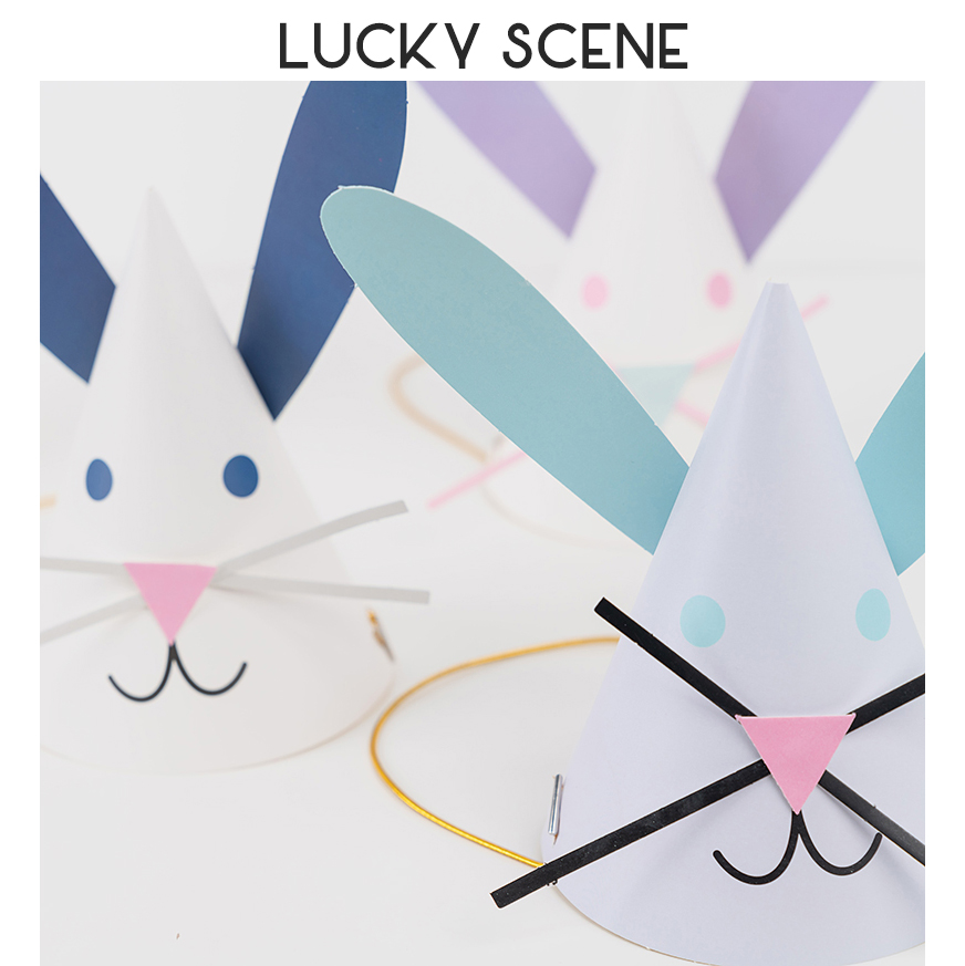 Bunny Ears Birthday Hat Cute B - Party Hat Cone reseña y precio