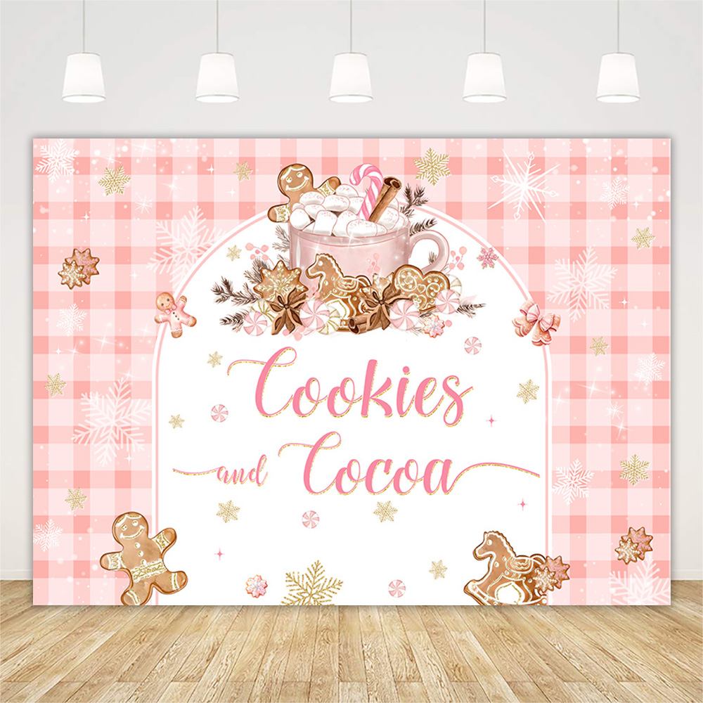 Christmas Gingerbread Baby Sho - Dessert Table Backdrop reseña y precio