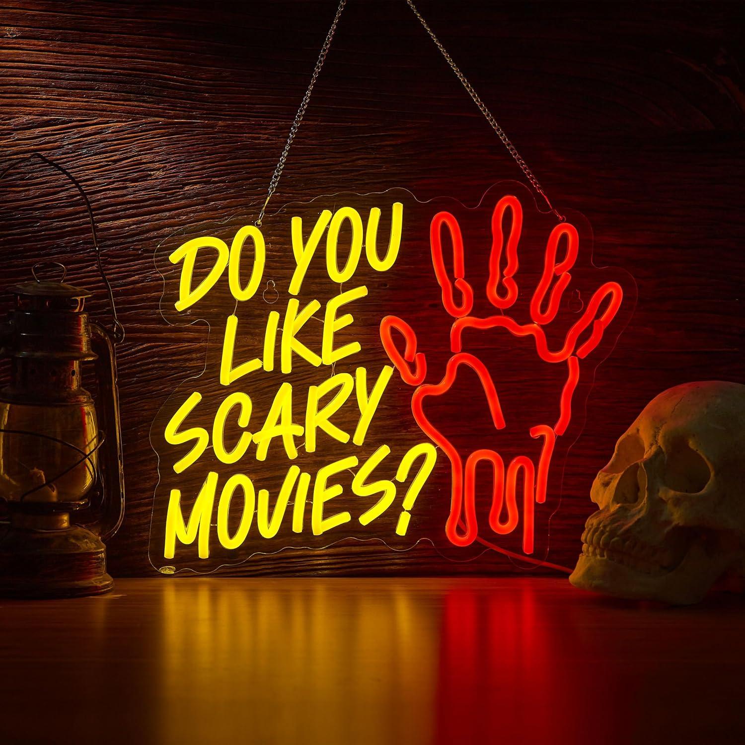 Do You Like Scary Movies Neon  - Neon Sign Party reseña y precio