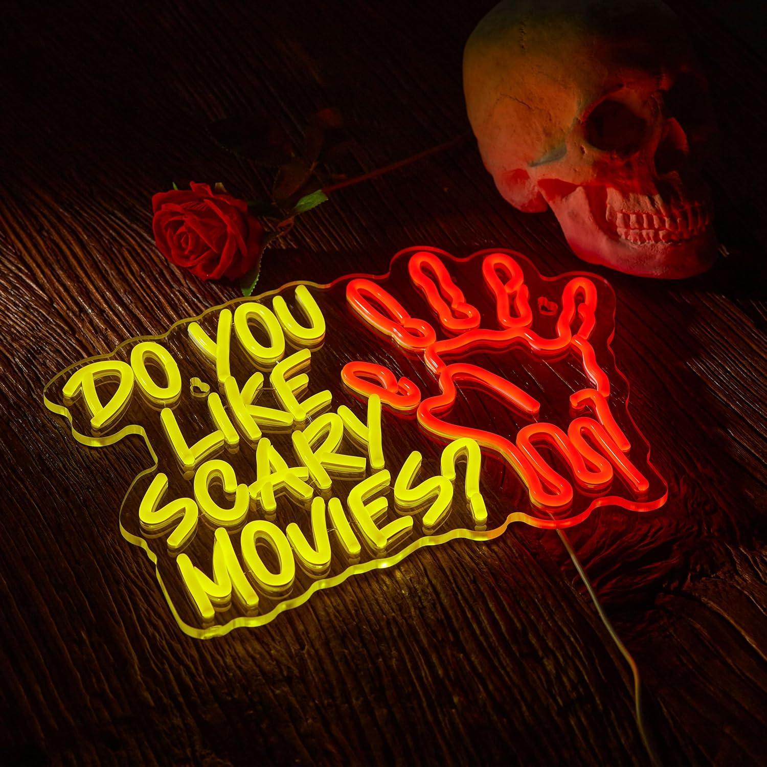 Do You Like Scary Movies Neon  - Neon Sign Party reseña y precio