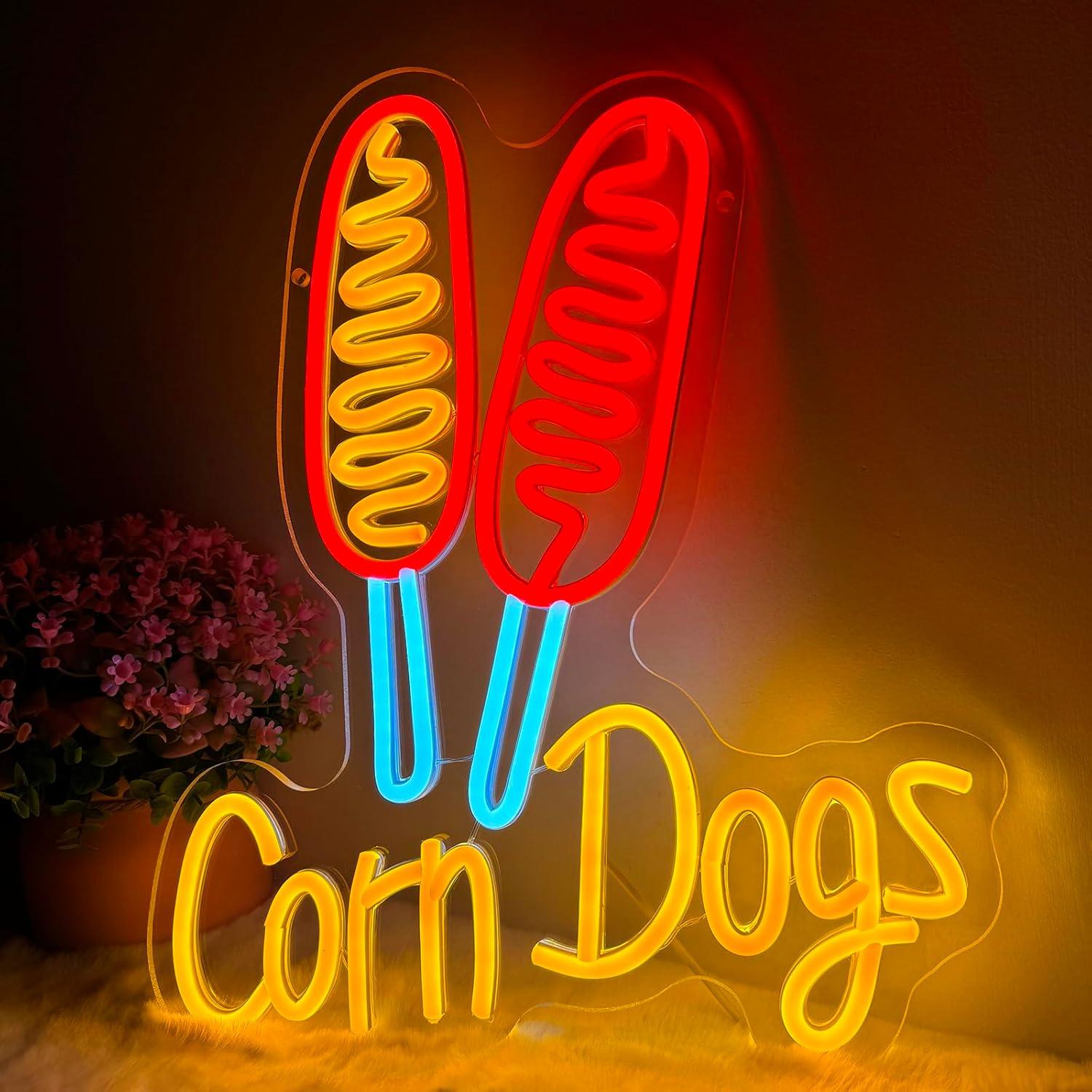 Corn Dog Neon Sign Snack USB D - Neon Sign Party reseña y precio