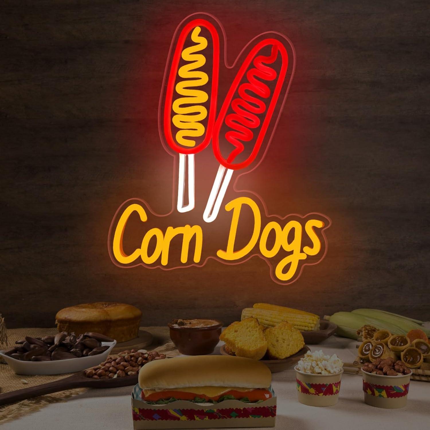 Corn Dog Neon Sign Snack USB D - Neon Sign Party reseña y precio