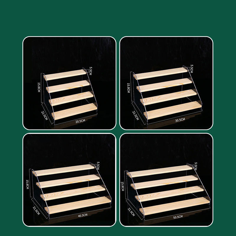 1-7 Step Acrylic Wood Display  - Cupcake Stand Tier reseña y precio