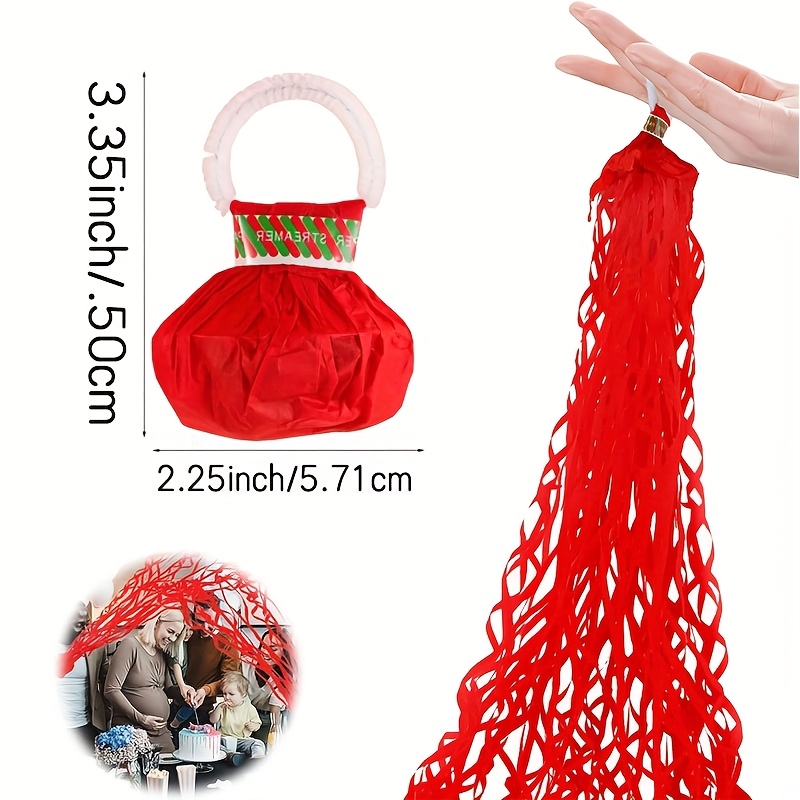 Red Hand Throwing Streamers Co - Confetti Cannon Tube reseña y precio