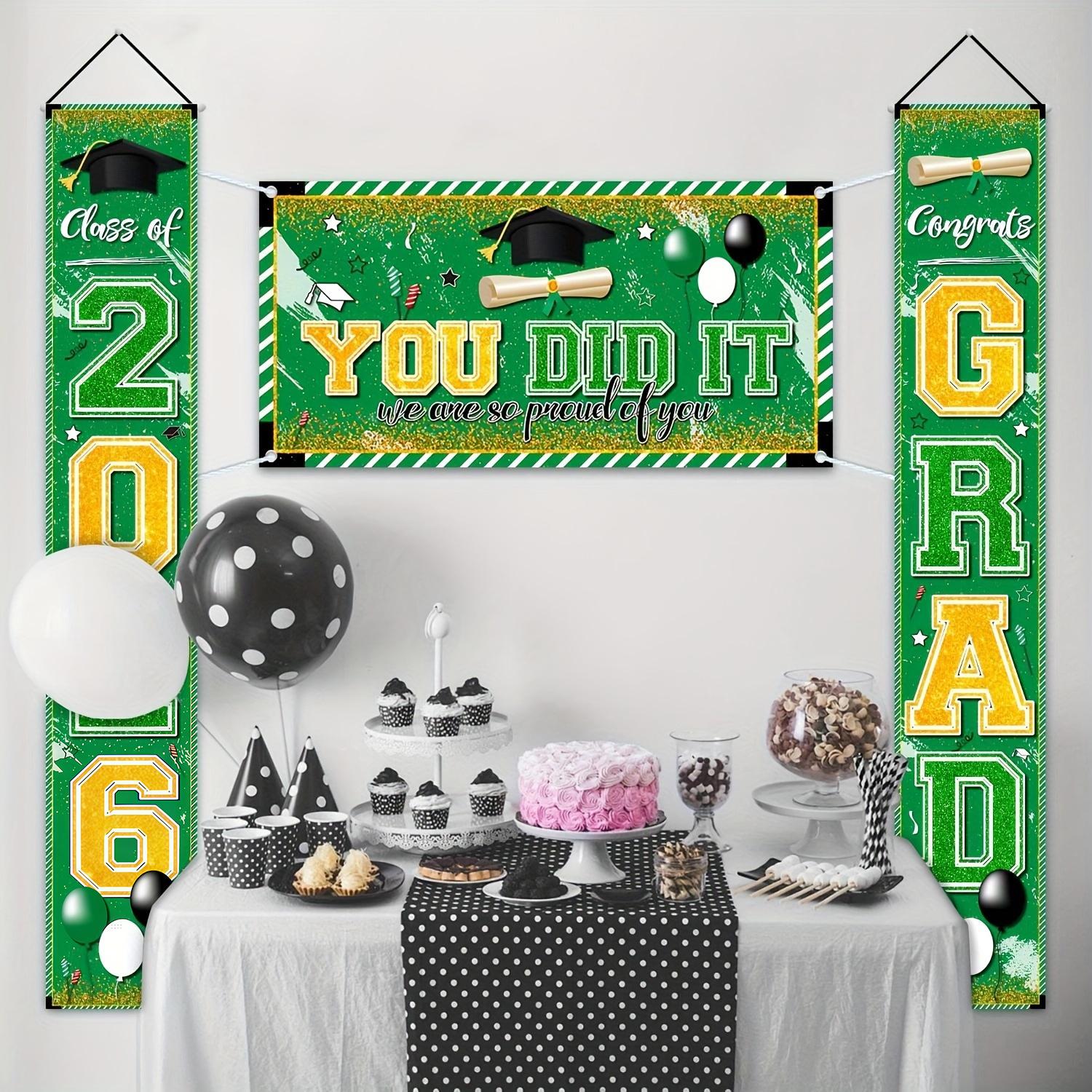 Congrat Class of 2026 Graduati - Party Banner Gold reseña y precio