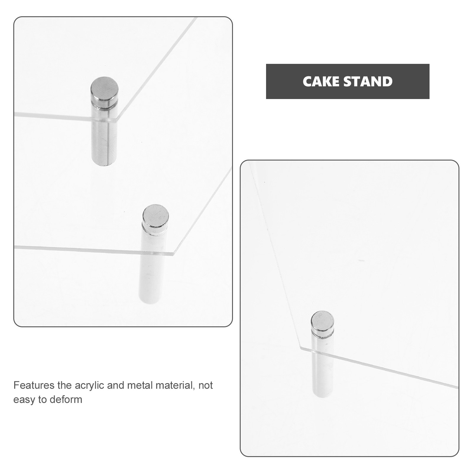 1Set Acrylic Cake Stand Clear  - Cupcake Stand Tier reseña y precio