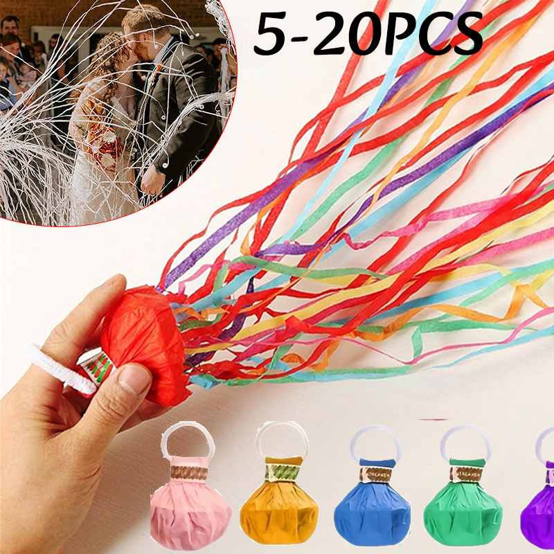5-20pc Colorful Hand Throw Str - Confetti Cannon Tube reseña y precio