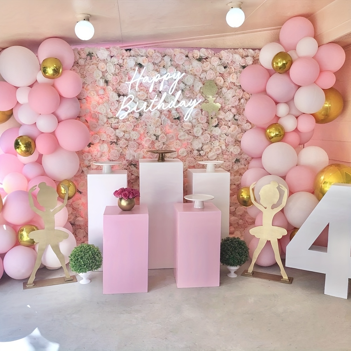 125pcs Pink & White Balloon Ar - Balloon Arch Kit reseña y precio