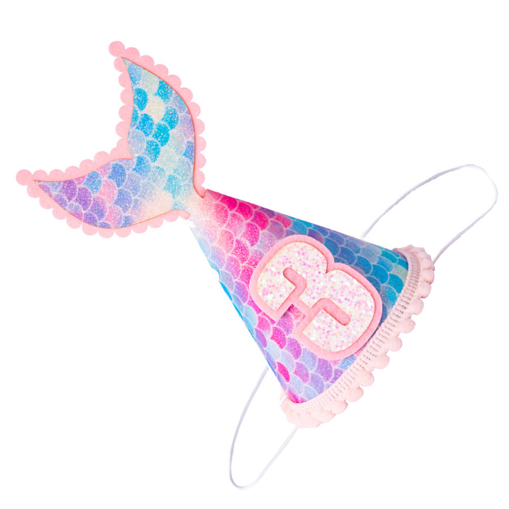 1Pcs Glitter Mermaid Tail Cone - Party Hat Cone reseña y precio
