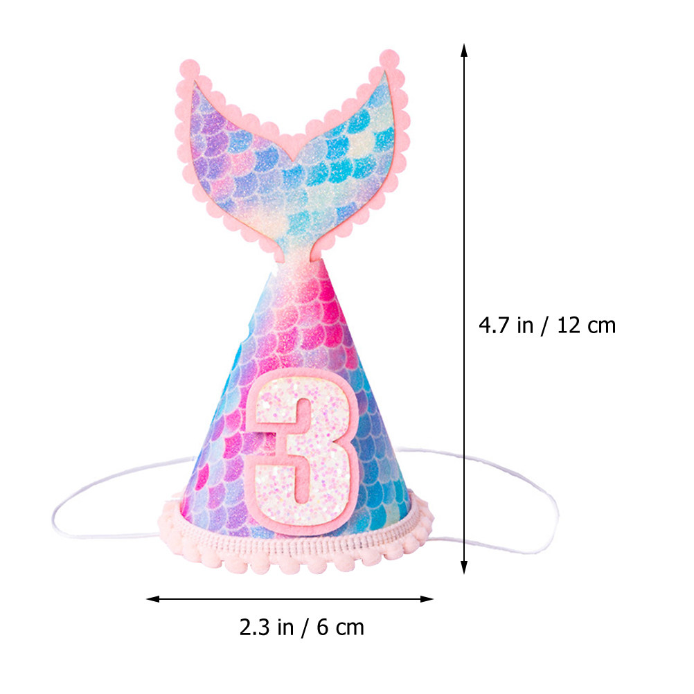 1Pcs Glitter Mermaid Tail Cone - Party Hat Cone reseña y precio