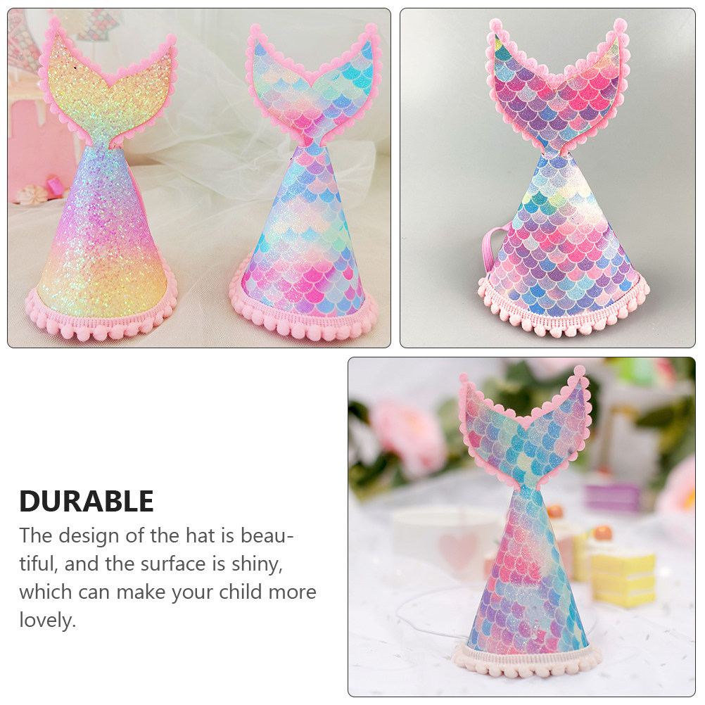1Pcs Glitter Mermaid Tail Cone - Party Hat Cone reseña y precio