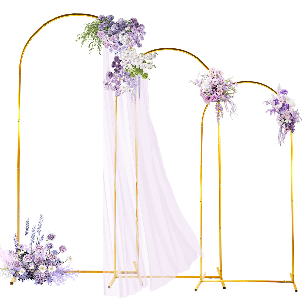 3Pack Golden Metal Arch Kits,  - Balloon Arch Kit reseña y precio