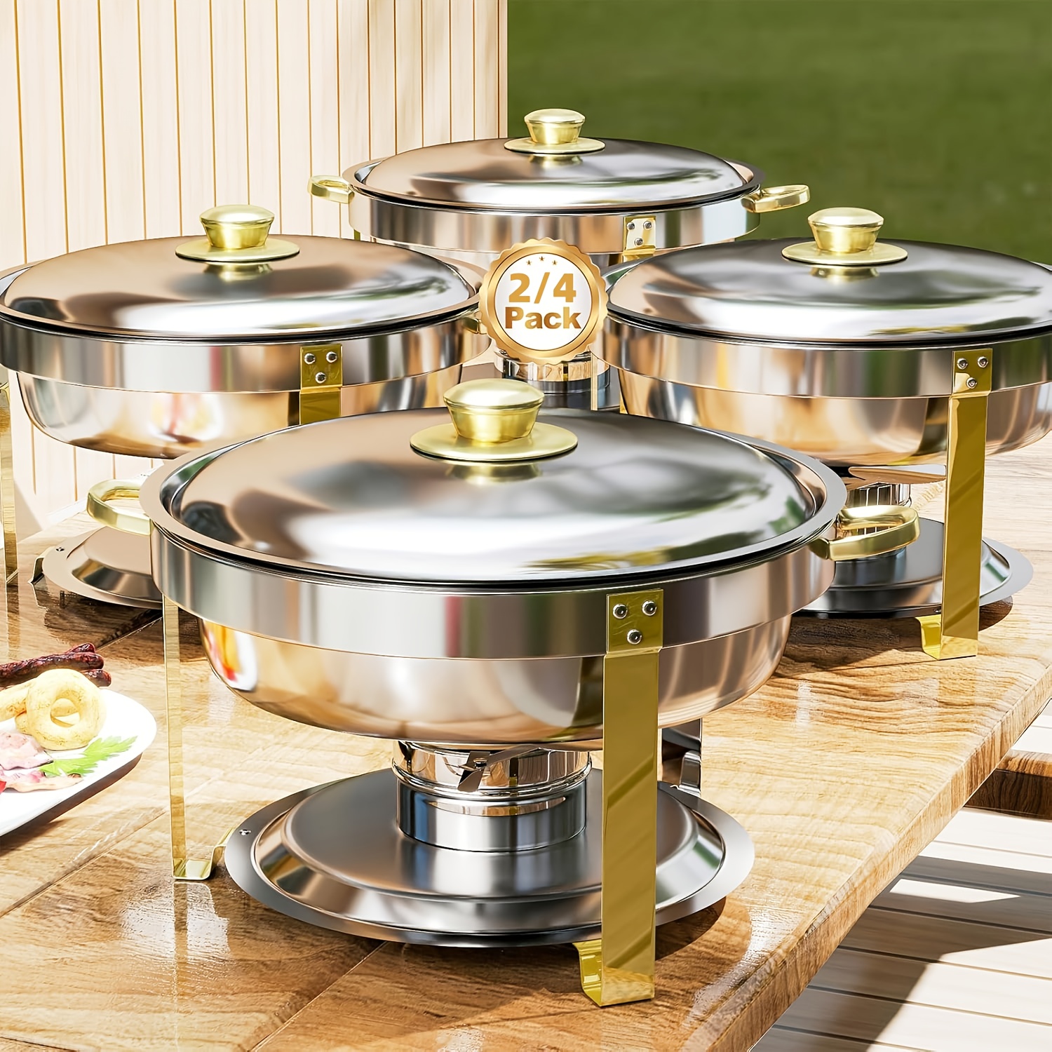 6/9QT Chafing Dishes For Buffe - Event Party reseña y precio