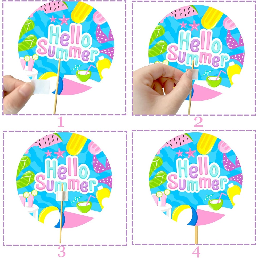 18pcs Summer Pool Party Center - Centerpiece Stick reseña y precio